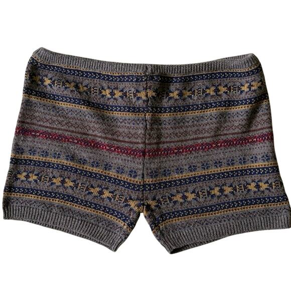 NWT Line & Dot Cotton Cashmere Wool Fair Isle Sweater Shorts Women's Size M - Picture 2 of 6
